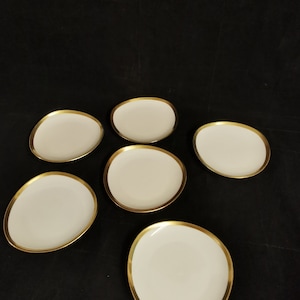 6x antique Mitterteich bowl rarity Art Deco confectionery bowls set porcelain bowls porcelain manufactory