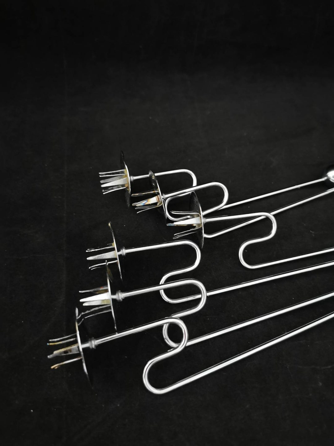 6 Tree Candle Holders Pendant Silver Candle Holder Tree Etsy