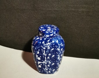 Altes Porzellan Gefäß Vase Deckelvase Deckelvase Urne Rösler