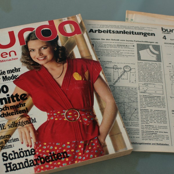 Burda Moden April 1979 Schnittmuster Wäsche