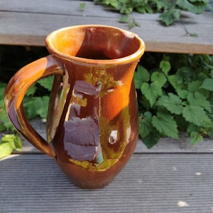 Vintage milk jug wine jug stoneware jug ceramic shabby blue 25 cm