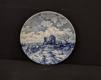 Delft Porzellan Delfts Handwerk" Made in Holland März Wandteller