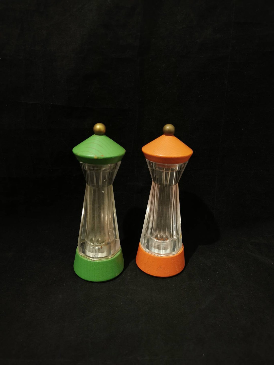Salt and Pepper Shaker Peugeot Set 60s Mill Wood Mid Century Etsy
