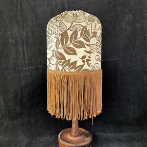 Funny table lamp 50s vintage lamp rare fringes