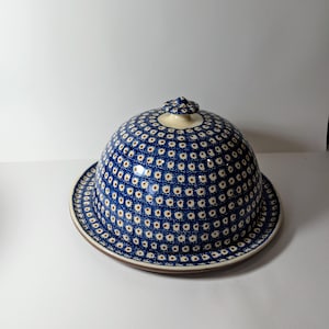 Ceramic XL cheese dome Bunzlau utility ceramics