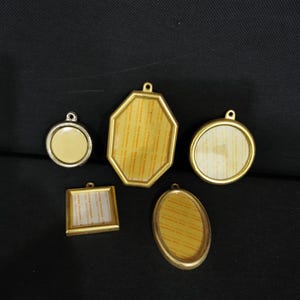 5 Mini Brass Frame Photo Frame Vintage Picture Frame Miniature Siegl Ancestral Gallery