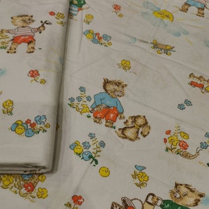 Funda nórdica infantil años 70 ropa de cama bebé 120 cm x 85 cm algodón