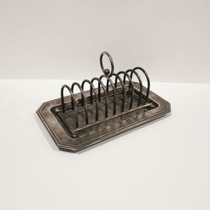 Vintage Toast Holder Silver Plated England Design