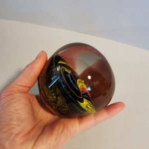 Vintage XL Paperweight Desk Paperweight Glass Paperweight