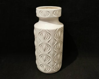 Scheurich Onion Amsterdam Vase Keramik 285-23 Vintage West german pottery 60er 70er Jahre WGP weiß