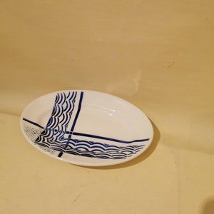 Badonviller Orival France Art Deco bowls injection molded bowl shabby vintage ceramic decoration