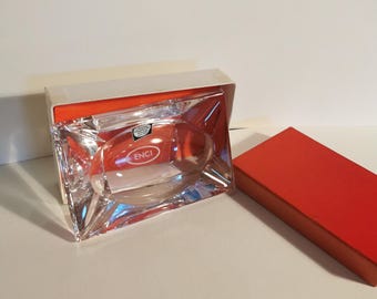 【超希少】 かてぃ ガラス灰皿 Abema Enciガラス灰皿Kristalunie Maastricht、オリジナルラベルと箱付き、未