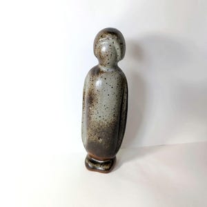 Vintage ceramic figure handmade Scandinavian design studio ceramics unique clay woman figurative sculpture
