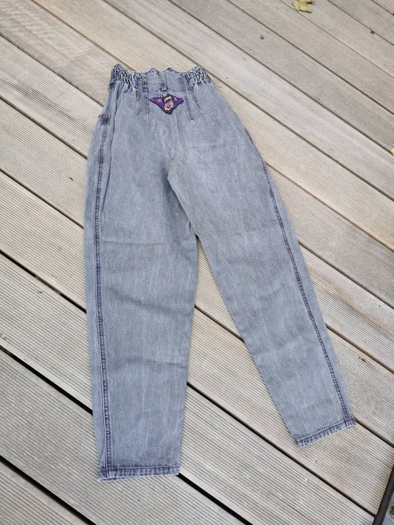 Vintage Lemmi Jeans Pants 164 Cm Blogger 70s 80s Retro 36 Grey | Etsy
