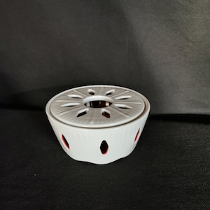 Porseleinen Art Deco warmer theelichtje vintage