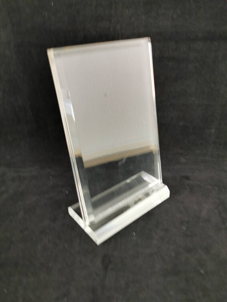 Picture Frame Plexiglas Foldable Stand Frame Acrylic Glass Etsy