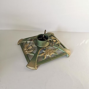 Art Deco Christbaumständer antik Design Gusseisen Vintage Kult Weihnachtsbaumständer