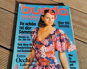 Burda pattern sewing needlework instructions vintage 1978 occi course