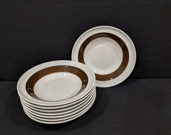 Vintage Roerstrand 8x soup plate plates Rörstrand Forma