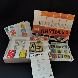 Omnibus 1 Ravensburger 1e niveau spelschool 1970 Otto Maier Verlag Ravensburg vanaf 3 jaar Spel 1970 TOP staat Zeldzaam