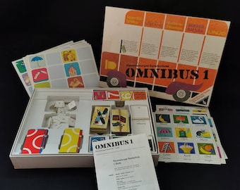 Omnibus 1 Ravensburger 1.Stufe Spielschule 1970 Otto Maier Verlag Ravensburg ab 3 Jahren Spiel 1970 TOP Zustand Rar