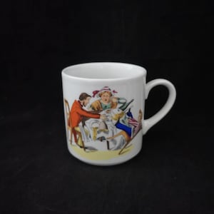 Taza infantil Struwwelpeter Höchst Porzellan 150 años edición aniversario sopa rara Kasper Zappelphillip