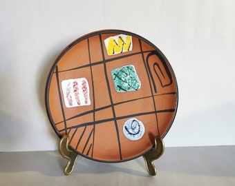 工芸品 Vintage Ruscha Fat Lava Wall Plate 工芸品 Vintage Ruscha