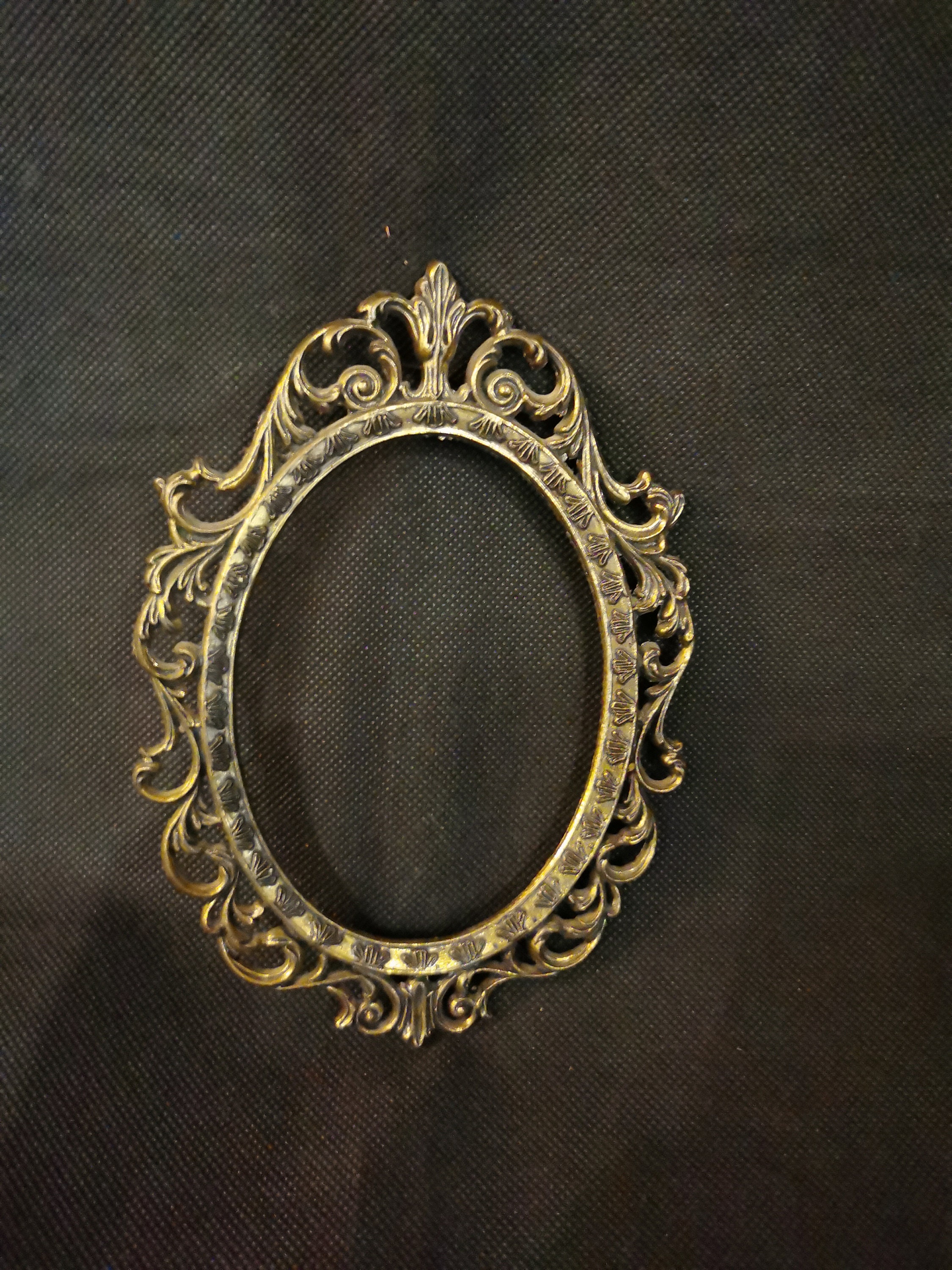 Cadre Photo Vintage MB Italie – Laiton Doré Et Verre, Dimensions 24 X 18 Cm (très Bon état)