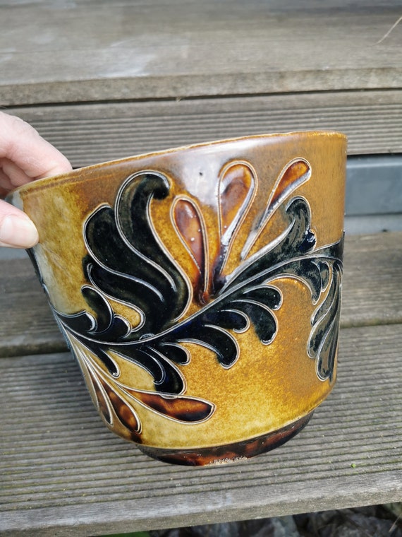 茶道具】大きな花瓶石器ヴィンテージ植木鉢