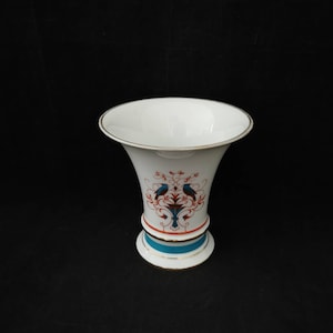 Vintage vase shabby Fürstenberg cup vase funnel vase porcelain Art Deco
