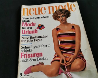 Neue Mode 1968 Mai Schnittmusterhefte Nähzeitung Nähanleitung nähen DIY