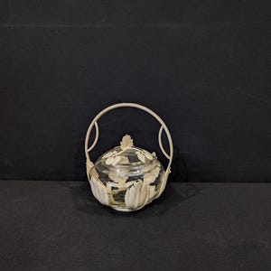 50er Jahre Marmeladenglas Kunststoff Kitsch Vorratsdose Deckeldose