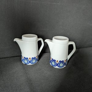 2 wunderschöne Bauscher Weiden Portionskännchen Kanne Teekanne Vintage schlicht shabby chic Deko