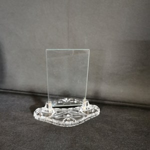 Exceptional crystal all-glass picture frame picture frame Art Deco glass pane