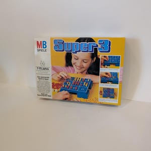 MB Game 1978 Super 3 L'emozionante gioco nel gioco 70s Rar Board Game