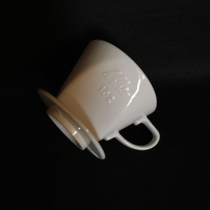 3 hole Kalita porcelain filter hand coffee filter made of fine porcelain with the number 102 shabby coffee maker