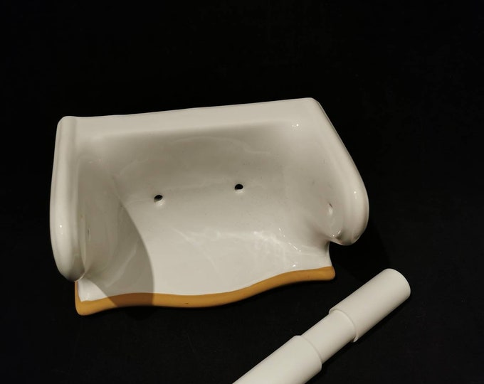 Vintage Toilet Roll Holder Porcelain Bolognini Etsy