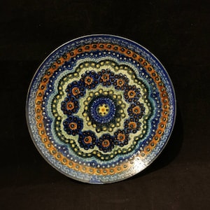 Plate Jürgel ceramic vintage decorative abstract wall plate 70s art ceramic artist