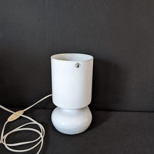 Table lamp 1999 lamp 70s table lamp lamp vintage IKEA handmade glass lamp Lykta white
