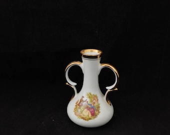 Kleine Minivase Porzellan Vase Limoges Fragonard