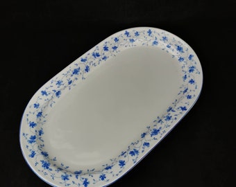 Arzberg forget-me-not plate cake plate porcelain blue blossom serving plate