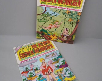 Pat Mallet Die kleinen grünen Männchen Stalling Viel Gefummel auch im Dschungel Außerirdische Vintage Nr. 9 Nr. 10