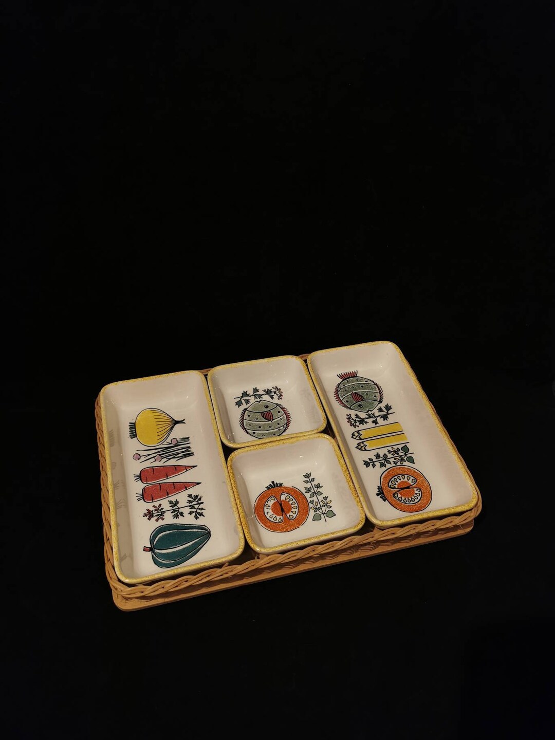 Vintage Wächtersbach Keramik W. German Pottery Bowl Nibbler Etsy