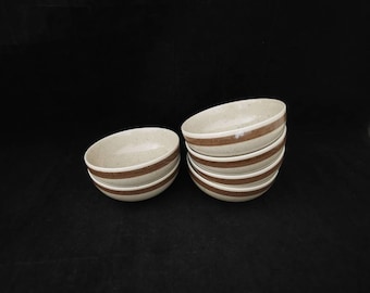 6x Super schöne handbemalte Bowls Schale Müsli Schalen Keramik Heinrich Onda Sahara Schüssel