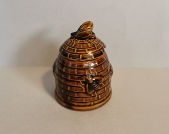 Vintage petit sucrier abeilles pot à miel en céramique