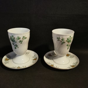 Royal Tettau 2 cocoa cups coffee cups with saucer