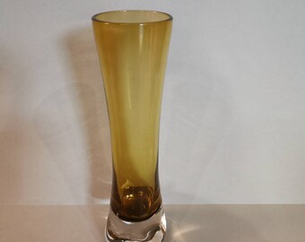 Aseda Glasbruk Sweden designer vase glass vase table vase glass Bo Börgstrom Åseda glass vase model Mid Century modern