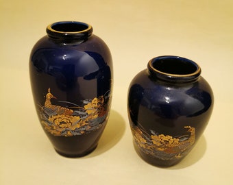 専用　中国 花瓶2 点 品質保証，お買い得 博物館展示品 来歴有 1434 元時代 元染付花瓶 高