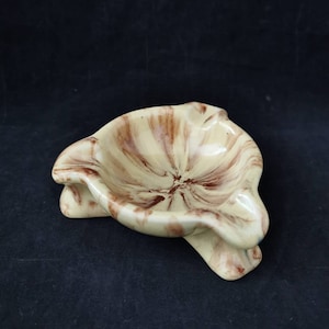 Ashtray uranium glaze bowl Art Deco ceramic vintage ashtray Art Deco cigar ashtray ceramic uranium