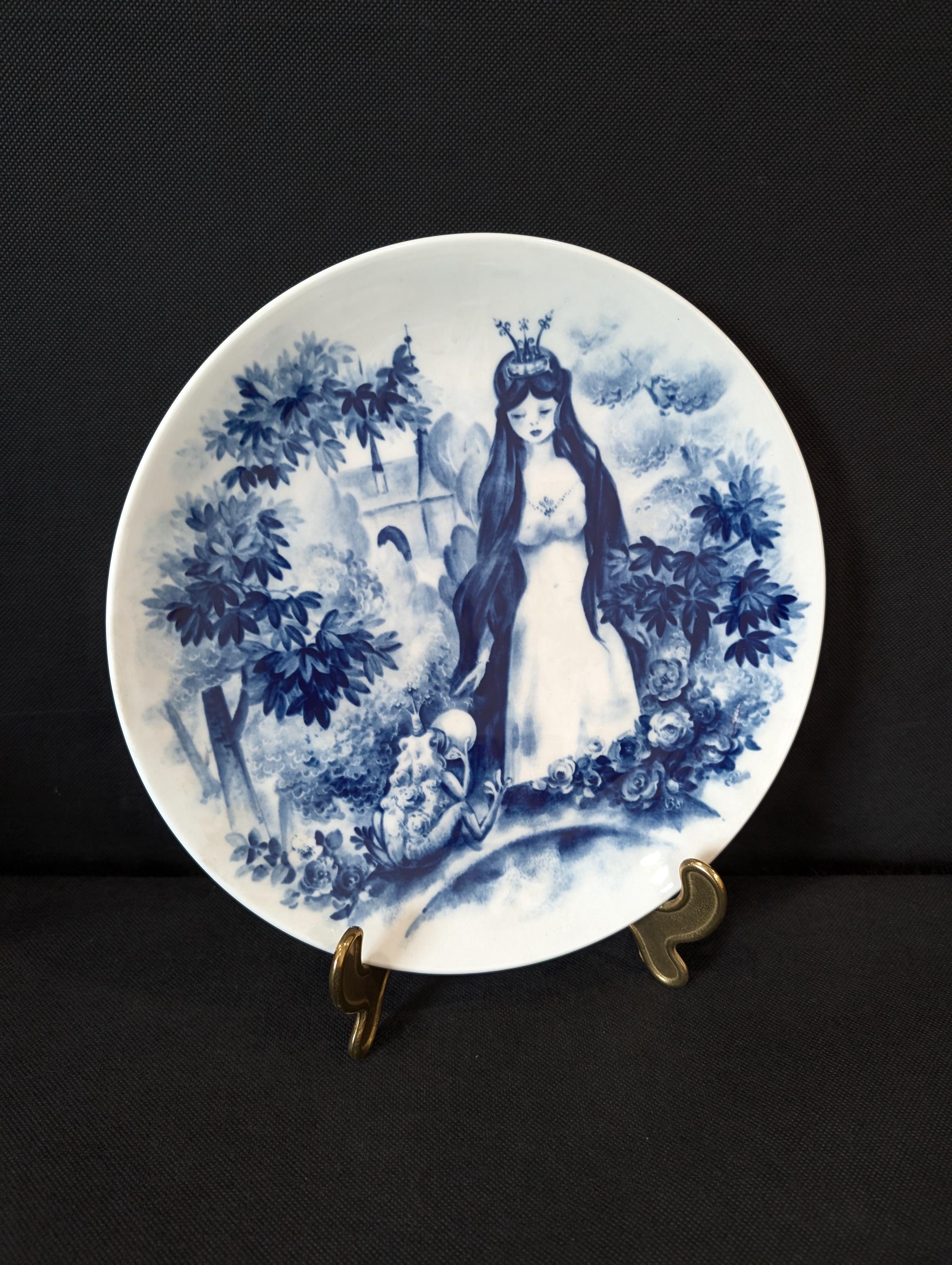 Meissen Vintage Plate Fairy Tale Frog Prince Season Collector